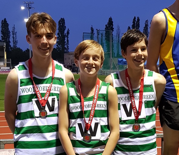 U15 boys 3x800m Essex Bronze