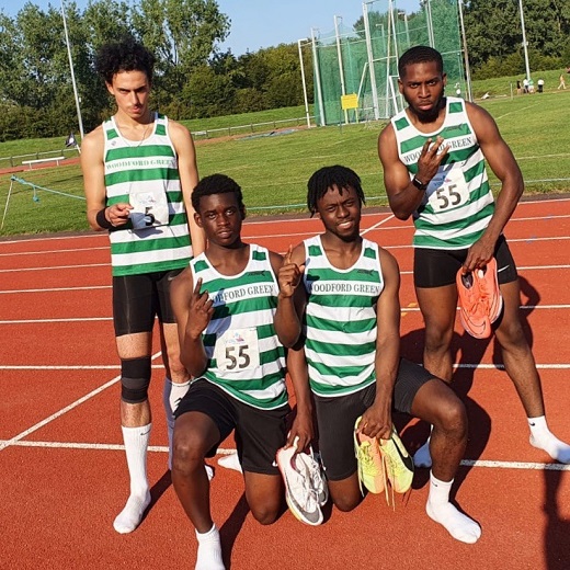Men U20 Relay Record team
