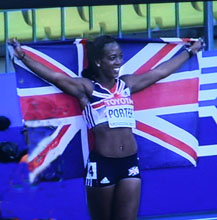 tiffany porter and flag